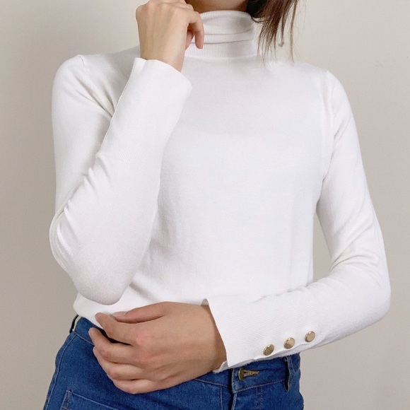 Zara | Sweaters | Zara White Knitted 